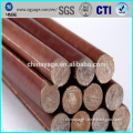 Brown insulation rods impact resistance anti-static fine weave 3025 phenolic cotton cloth rods